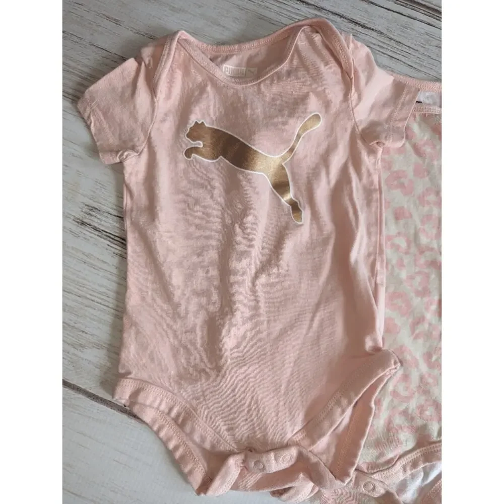 Puma 4 piece short sleeve onsie bundle sz 18M - Picture 4 of 5